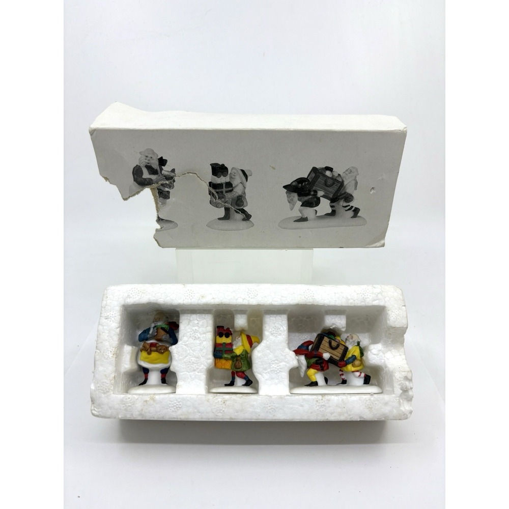 Heritage Village Collection Toymaker Elves Set Of 3 Box